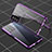 Luxury Aluminum Metal Frame Mirror Cover Case 360 Degrees for Realme 9 SE 5G Purple