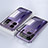 Luxury Aluminum Metal Frame Mirror Cover Case 360 Degrees for Realme GT Neo5 240W 5G Purple