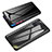 Luxury Aluminum Metal Frame Mirror Cover Case 360 Degrees for Samsung Galaxy M80S Black