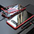 Luxury Aluminum Metal Frame Mirror Cover Case 360 Degrees for Samsung Galaxy Note 8 Duos N950F