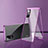 Luxury Aluminum Metal Frame Mirror Cover Case 360 Degrees for Xiaomi Civi 1S 5G Purple