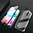 Luxury Aluminum Metal Frame Mirror Cover Case 360 Degrees for Xiaomi Redmi 8 Black