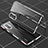 Luxury Aluminum Metal Frame Mirror Cover Case 360 Degrees for Xiaomi Redmi K40 Gaming 5G Silver