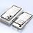 Luxury Aluminum Metal Frame Mirror Cover Case 360 Degrees for Xiaomi Redmi Note 12 Explorer Silver