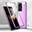 Luxury Aluminum Metal Frame Mirror Cover Case 360 Degrees for Xiaomi Redmi Note 13 Pro+ Plus 5G Purple