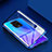 Luxury Aluminum Metal Frame Mirror Cover Case 360 Degrees for Xiaomi Redmi Note 9S Blue