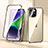 Luxury Aluminum Metal Frame Mirror Cover Case 360 Degrees LK1 for Apple iPhone 13