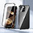 Luxury Aluminum Metal Frame Mirror Cover Case 360 Degrees LK1 for Apple iPhone 15