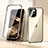 Luxury Aluminum Metal Frame Mirror Cover Case 360 Degrees LK1 for Apple iPhone 15