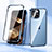 Luxury Aluminum Metal Frame Mirror Cover Case 360 Degrees LK1 for Apple iPhone 15