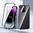 Luxury Aluminum Metal Frame Mirror Cover Case 360 Degrees LK2 for Apple iPhone 15 Pro