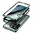 Luxury Aluminum Metal Frame Mirror Cover Case 360 Degrees LK2 for OnePlus 12R 5G