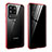 Luxury Aluminum Metal Frame Mirror Cover Case 360 Degrees LK2 for Samsung Galaxy S20 Ultra Red