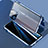 Luxury Aluminum Metal Frame Mirror Cover Case 360 Degrees LK3 for Apple iPhone 13 Pro Blue