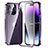 Luxury Aluminum Metal Frame Mirror Cover Case 360 Degrees LO1 for Apple iPhone 15 Pro Max