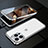 Luxury Aluminum Metal Frame Mirror Cover Case 360 Degrees M01 for Apple iPhone 14 Pro Max Silver