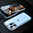 Luxury Aluminum Metal Frame Mirror Cover Case 360 Degrees M01 for Apple iPhone 15 Pro