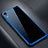 Luxury Aluminum Metal Frame Mirror Cover Case 360 Degrees M01 for Apple iPhone XR Blue