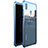 Luxury Aluminum Metal Frame Mirror Cover Case 360 Degrees M01 for Huawei Nova 3e Blue