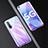 Luxury Aluminum Metal Frame Mirror Cover Case 360 Degrees M01 for Huawei Nova 6 5G Purple