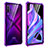 Luxury Aluminum Metal Frame Mirror Cover Case 360 Degrees M01 for Huawei P Smart Pro (2019) Purple