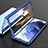 Luxury Aluminum Metal Frame Mirror Cover Case 360 Degrees M01 for Samsung Galaxy S21 5G