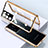 Luxury Aluminum Metal Frame Mirror Cover Case 360 Degrees M01 for Samsung Galaxy S21 Ultra 5G