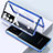 Luxury Aluminum Metal Frame Mirror Cover Case 360 Degrees M01 for Samsung Galaxy S21 Ultra 5G