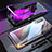 Luxury Aluminum Metal Frame Mirror Cover Case 360 Degrees M01 for Xiaomi Mi 9 Lite Purple