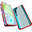 Luxury Aluminum Metal Frame Mirror Cover Case 360 Degrees M01 for Xiaomi Mi Note 10 Pro Red