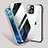 Luxury Aluminum Metal Frame Mirror Cover Case 360 Degrees M02 for Apple iPhone 13