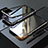 Luxury Aluminum Metal Frame Mirror Cover Case 360 Degrees M02 for Apple iPhone Xs