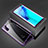 Luxury Aluminum Metal Frame Mirror Cover Case 360 Degrees M02 for Huawei Mate 40 Lite 5G Purple