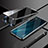 Luxury Aluminum Metal Frame Mirror Cover Case 360 Degrees M02 for Oppo K5 Black