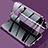 Luxury Aluminum Metal Frame Mirror Cover Case 360 Degrees M02 for Samsung Galaxy S23 Plus 5G Purple