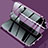 Luxury Aluminum Metal Frame Mirror Cover Case 360 Degrees M02 for Samsung Galaxy S24 5G Purple