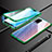 Luxury Aluminum Metal Frame Mirror Cover Case 360 Degrees M02 for Vivo V20 Pro 5G Green