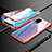 Luxury Aluminum Metal Frame Mirror Cover Case 360 Degrees M02 for Vivo V20 Pro 5G Red