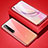 Luxury Aluminum Metal Frame Mirror Cover Case 360 Degrees M02 for Xiaomi Mi 10 Pro Red