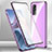 Luxury Aluminum Metal Frame Mirror Cover Case 360 Degrees M02 for Xiaomi Mi 12 5G Purple