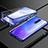 Luxury Aluminum Metal Frame Mirror Cover Case 360 Degrees M02 for Xiaomi Redmi K30i 5G Blue