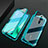 Luxury Aluminum Metal Frame Mirror Cover Case 360 Degrees M03 for Oppo A5 (2020)