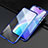 Luxury Aluminum Metal Frame Mirror Cover Case 360 Degrees M03 for Oppo K5 Blue