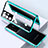 Luxury Aluminum Metal Frame Mirror Cover Case 360 Degrees M03 for Samsung Galaxy S23 Ultra 5G
