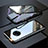 Luxury Aluminum Metal Frame Mirror Cover Case 360 Degrees M03 for Vivo Nex 3 Black