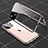 Luxury Aluminum Metal Frame Mirror Cover Case 360 Degrees M04 for Apple iPhone 13 Mini Rose Gold