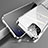 Luxury Aluminum Metal Frame Mirror Cover Case 360 Degrees M04 for Apple iPhone 13 Pro Max Silver