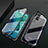 Luxury Aluminum Metal Frame Mirror Cover Case 360 Degrees M04 for Huawei Honor V30 5G Black