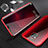 Luxury Aluminum Metal Frame Mirror Cover Case 360 Degrees M04 for Huawei Mate 20 Pro Red