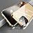 Luxury Aluminum Metal Frame Mirror Cover Case 360 Degrees M05 for Apple iPhone 14 Pro Gold